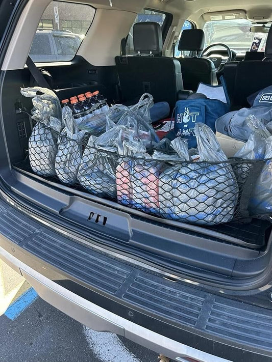 Rear Trunk Organizer Cargo Net for Ford Expedition 2018–2026 – Envelope Style Cargo Net for SUV – Premium Mesh Car Trunk Organizer Vehicle Carrier Storage – Compatible with Expedition