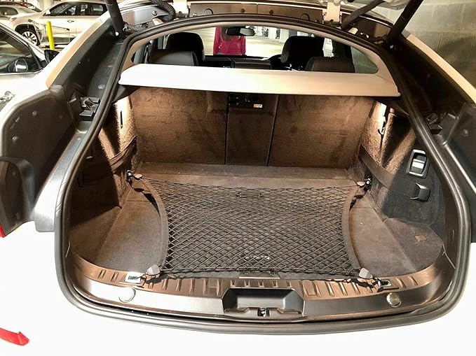 Rear Trunk Organizer Cargo Net for BMW X1 2010-2026 – Floor Style Cargo Net for SUV – Premium Mesh Elastic Car Trunk Organizer Vehicle Carrier Storage – Compatible with X1