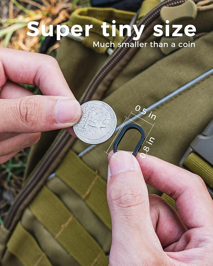 FEGVE Titanium Key Chain Rings for Home Keys, Bag Pendant