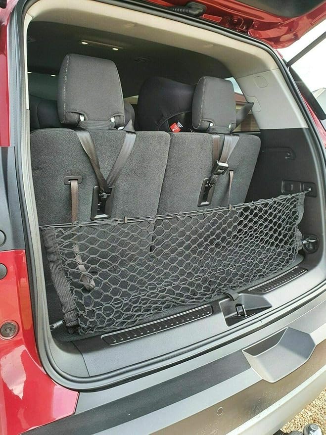 Rear Trunk Organizer Cargo Net for GMC Acadia 2017–2026 – Envelope Style Cargo Net for SUV – Premium Mesh Elastic Car Trunk Organizer Vehicle Carrier Storage – Compatible with Acadia