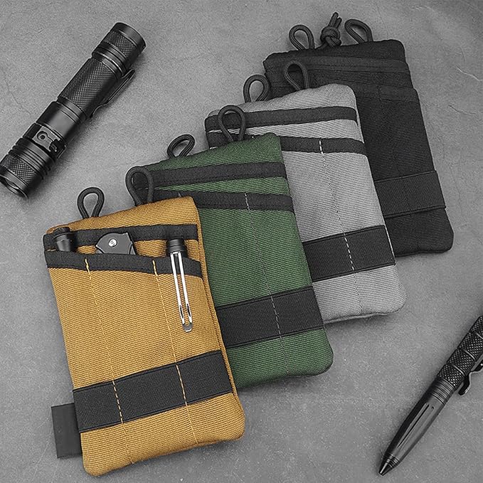 Topyond Pocket Organizer Tool for Men,Mini Wallet Key Pen Organizer,EDC Pocket Organizer, Knife Case, EDC Pouch, Flashlight Storage Pack