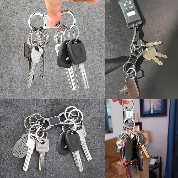 DAYGOS Key Chain - Quick Release Keychain with 8 Key Rings - Heavy Duty Car Keychains Organizer