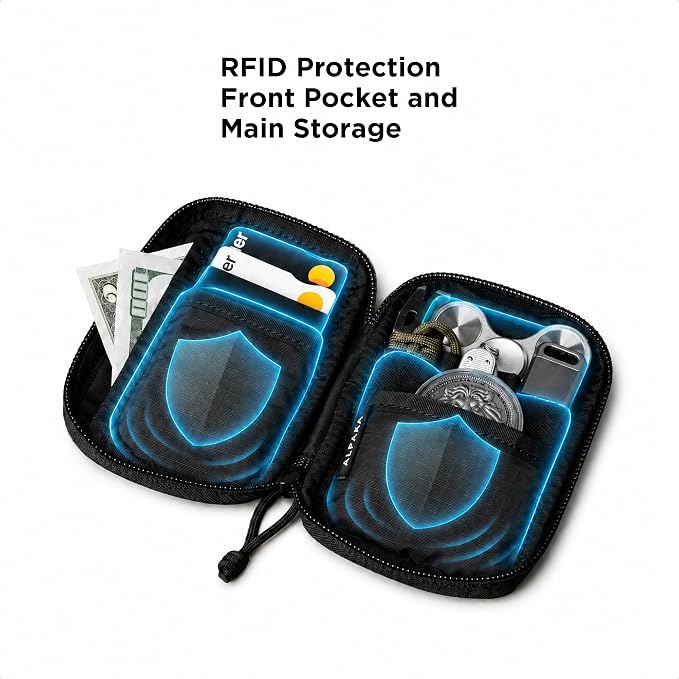 ALPAKA HUB Pouch V2 EDC Organizer for Cables, Cards, Coins, RFID Blocking Small Tool Bag for Everyday Carry and Travel