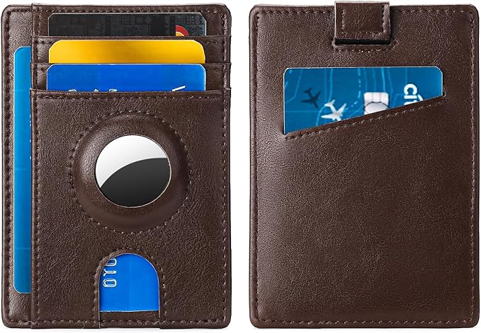 FALAN MULE Slim Wallet Men RFID blocking Leather Stylish Minimalist Front Pocket Wallets for Men