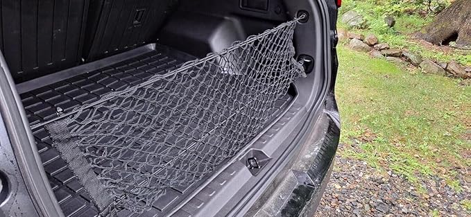 Rear Trunk Organizer Cargo Net for Chevrolet Equinox & GMC Terrain 2018-2026–Envelope Style Cargo Net for SUV–Premium Mesh Elastic Car Trunk Organizer–Compatible with Equinox & Terrain