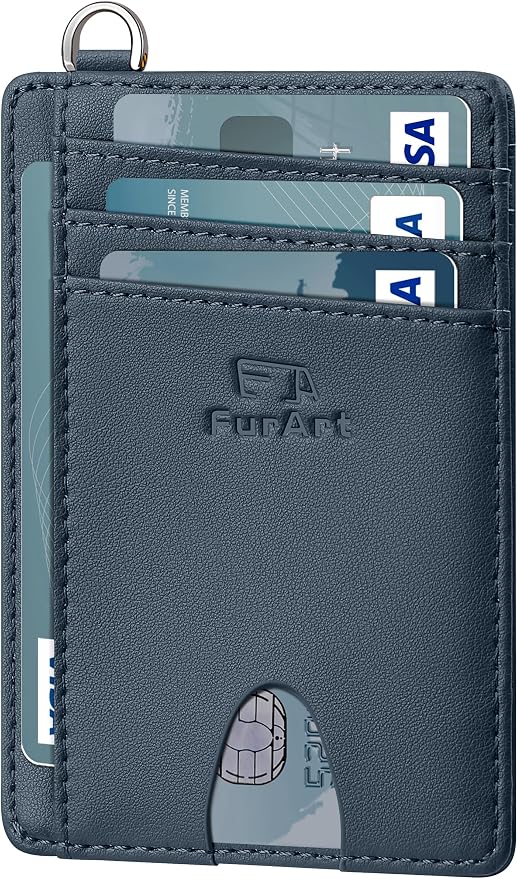 FurArt Slim Minimalist Wallet, Front Pocket Wallets, RFID Blocking, Credit Card Holder for Men