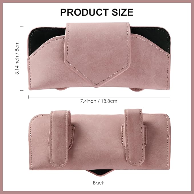 COOLYOUTH Sunglass Holder for Car Visor Car Sunglass Holder Glasses Holder with Clip Car Accessories for Women Men