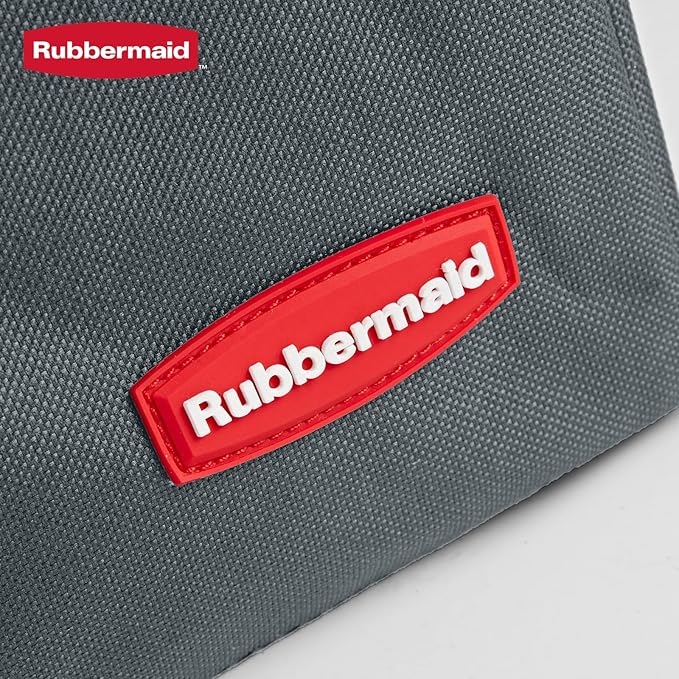 Rubbermaid Car Organizer, Collapsible Trunk Organizer, Multi-Compartment Car Storage Organization for Car Accessories, 2 Compartments With Cover, 21.65"*14.17"*12.2" - Gray