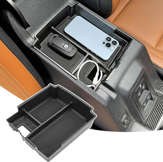 Center Console Organizer Tray Compatible with 2026 2025 Ford Bronco 4-Door, Armrest Storage Box Insert Interior Accessories