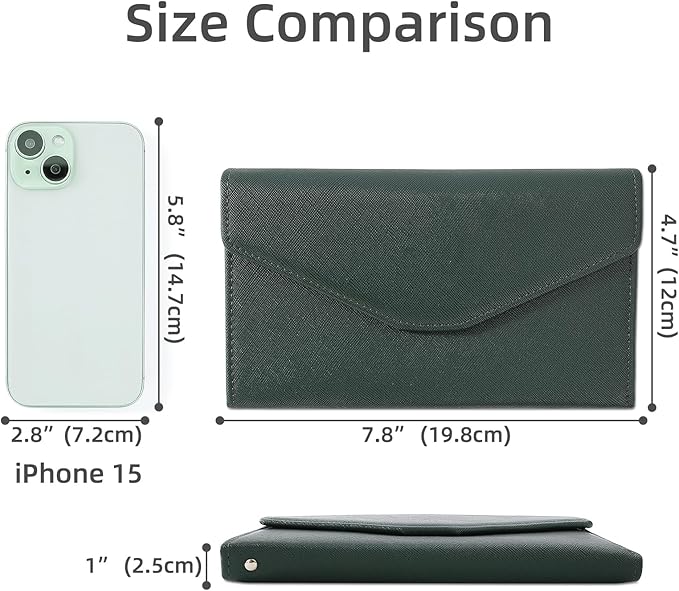 ZOPPEN Mulit-purpose Rfid Blocking Passport Holder Travel Wallet (Ver.4) Passport and Vaccine Card Holder ComboTri-fold Document Organizer Travel Essentials