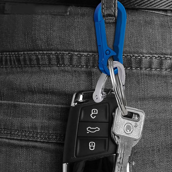 Zinc Alloy Key Chain 3 Packs Keychain Keyring Organizer Key Ring Holder Clip for Men and Women