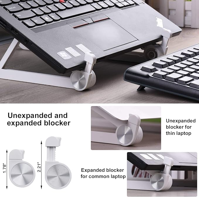 Laptop Stand Adjustable Laptop Stand Portable Foldable Ergonomic Desktop Stand Holder Mount for MacBook Notebook Computer PC iPad Tablet