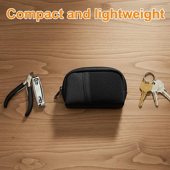 Mini EDC Pouch, Small Tactical EDC Molle Belt Pouch for Men, Portable Military Carry Accessory for Phone, Tools, and Essentials