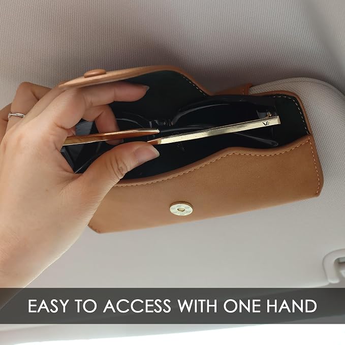Sunglass Holder for Car Visor Glasses Case Non-Slip Clip Universal for Sunglasses Eyeglasses Car Interior Accessory