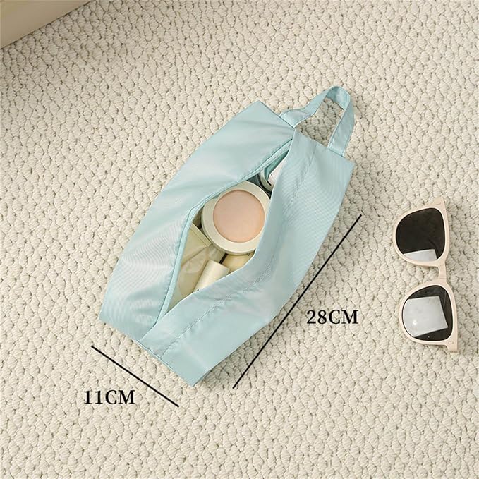Twill Fabric Organiser with Handle Portable Laundry Bag for Underwear Socks Travel Essential Breathable Travel Underwear Organiser