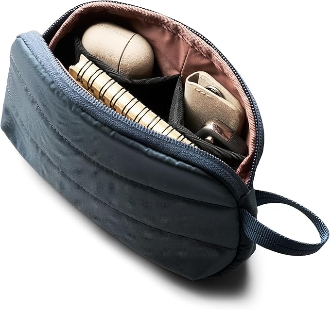 Bellroy Laneway Daily Pouch (Organizer Pouch for Everyday or Travel, with Internal Organization) - Bluesteel