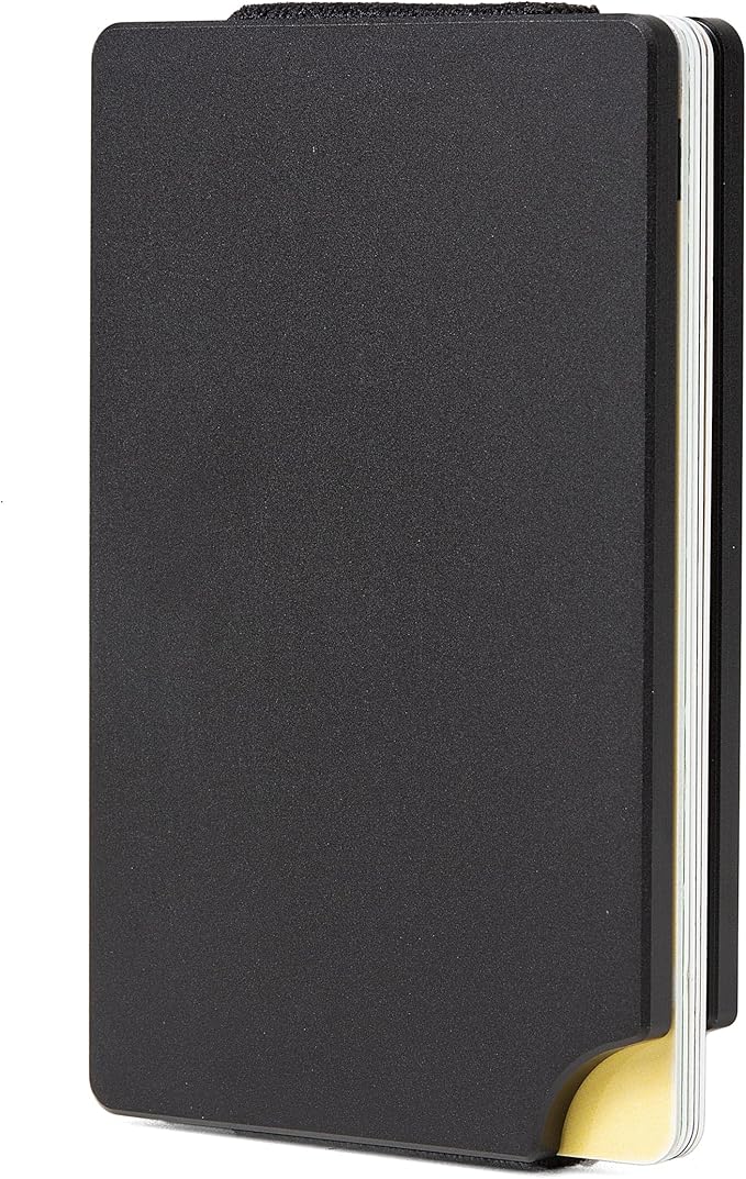 Slim Wallet for Men,RFID Blocking Minimalist Metal Wallet, Money Clip/Cash Holder, Front Pocket Aluminum Credit Card Holder, Ideal Gift for Men,Black