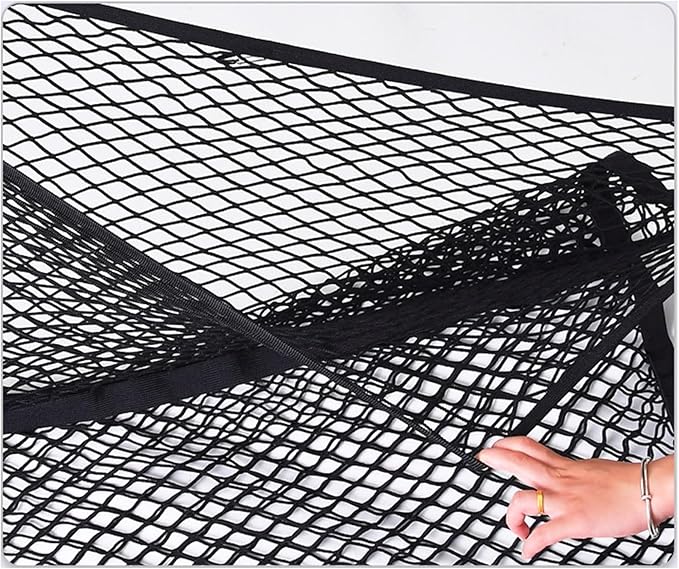 Highly Elastic Cargo Net, Double Layer Mesh Storage CargoNet Truck Elastic Cargo Luggage Storage Mesh Universal Travel Convenient