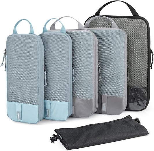 BAGSMART 6 Set /4 Set/2 Set Compression Packing Cubes for Travel, Lightweight Luggage Organizer Bags, Durable Space Saver Bags Travel Essentials