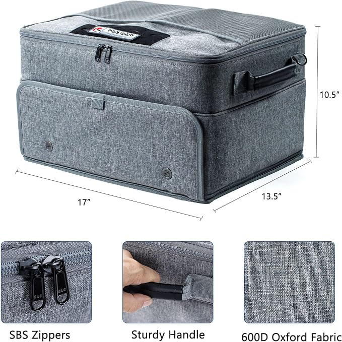 Upgraded Trunk Organizer - Separate Compartment for 2 Pair Shoes, Car Locker Organizer for Golf Balls, Gloves, Accessories