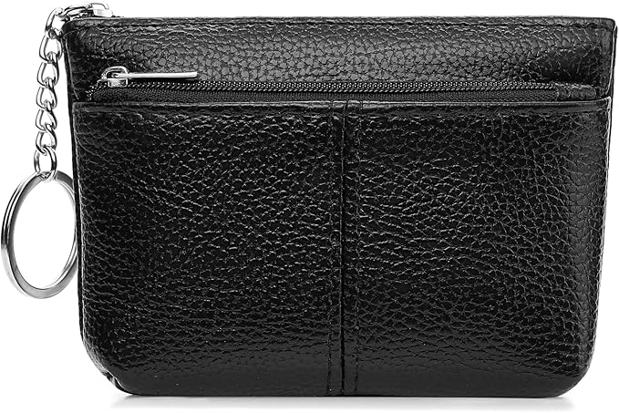 SENDEFN Leather Coin Purse for Women Small KeyChain Change Pouch Credit Card Holder