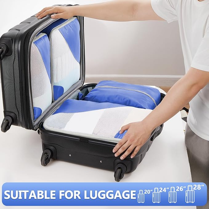 8 Set Packing Cubes for Travel, Gifts for Women Mom,Anti-Tearing Suitcase Organizer,OlarHike Vacation Essentials & Accessories for Cruise Ship
