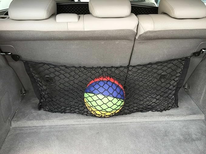 Rear Trunk Organizer Cargo Net for Acura RDX 2007–2025 – Envelope Style Cargo Net for SUV – Premium Mesh Elastic Car Trunk Organizer Vehicle Carrier Storage – Compatible with Acura RDX