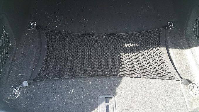 Floor Style Automotive Elastic Trunk Mesh Cargo Net for Audi A4 S4 RS4 A4 Quattro 2018-2025 - Premium Trunk Organizers and Storage - Luggage Net for Sedan - Best Car Organizer for Audi A 4 S 4 RS 4
