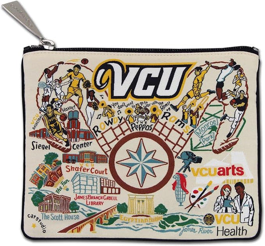 catstudio Virginia Commonwealth University Zipper Pouch Purse | Holds Your Phone, Coins, Makeup, Dog Treats, & Tech Tools