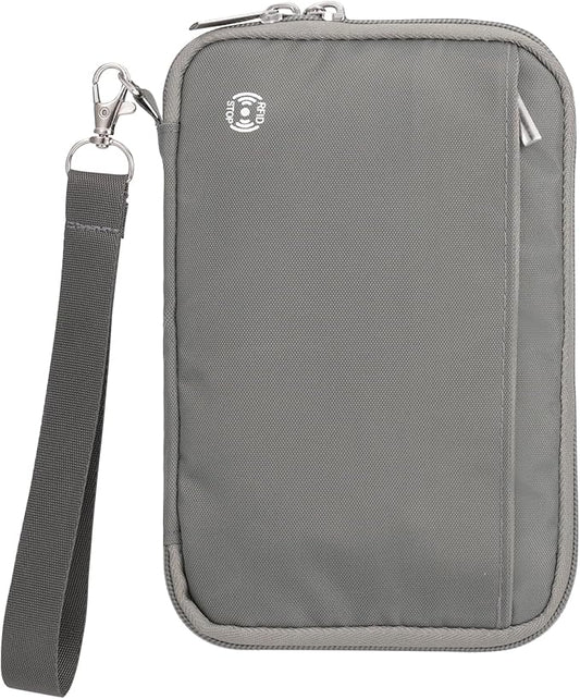 WALNEW Family Passport Holder for 5 - Large Travel Organizer Holds up to 6 Passports, RFID Blocking Water Resistant Document Wallet for Cards, Tickets, Boarding Passes