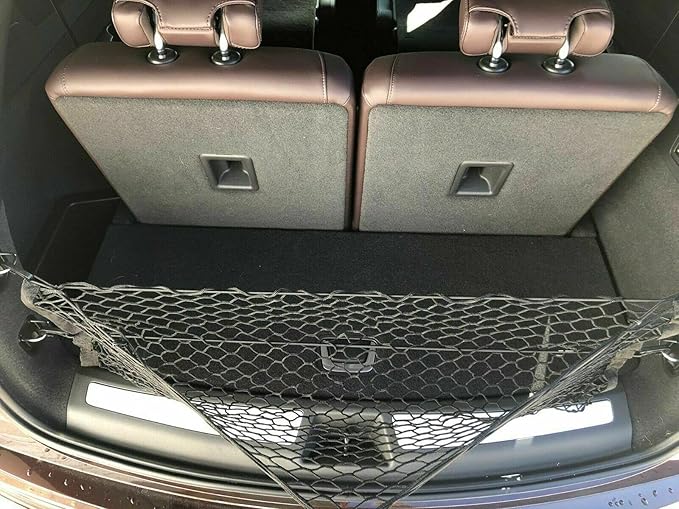 Rear Trunk Organizer Cargo Net for Cadillac XT6 2020–2025 – Envelope Style Cargo Net for SUV–Premium Mesh Elastic Car Trunk Organizer Vehicle Carrier Storage–Compatible with Caddy XT6