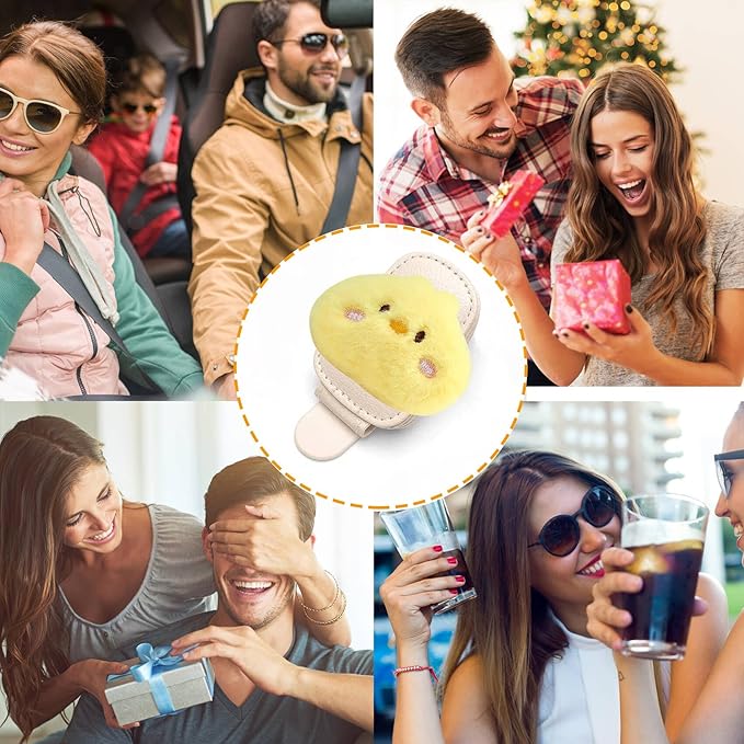 Elephant Sunglasses Holder for Car Visor,Magnetic Leather Sunglass Holder,Ticket Card Clip Sunglasses Mount,Cars Visor Accessories Gadgets Elephants Car Decor,Elephant Gifts for Women,Men,Mom