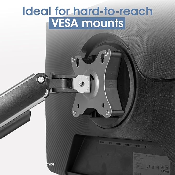 3IDEE Universal VESA Spacer - 30mm Distance - Monitor Mount Adapter 75x75 mm - Compatible with Many Monitors (Samsung Odyssey G5 Monitor & More) (75x75mm)