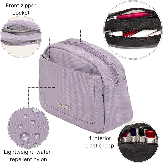 Baggallini Women's Pocket Cosmetic - Lightweight Bag - Travel Essentials Makeup Organizer