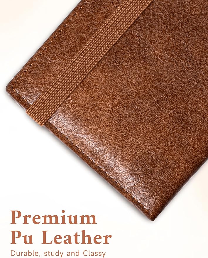 Zreal Checkbook Cover for Men & Women, Premium Vegan Leather Checkbook Holder for Top & Side Tear Duplicate Checks with RFID Blocking (Distressed Brown)