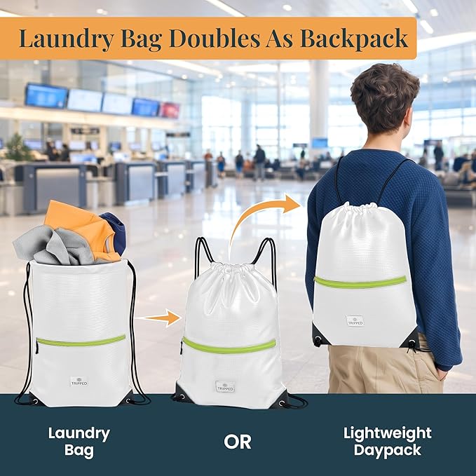 Extra Large Compression Packing Cube 6 Piece Set for Travel and Check Luggage by TRIPPED Travel Gear