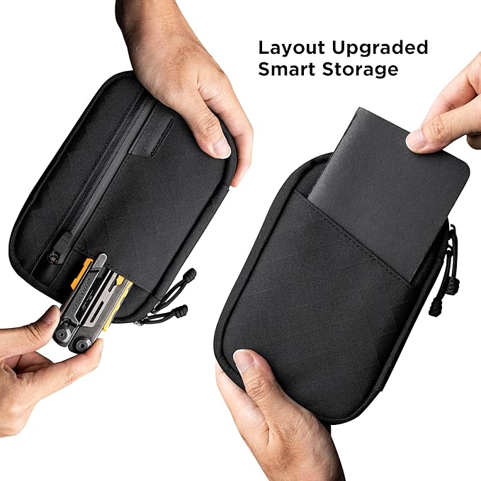 ALPAKA Admin Pouch Pro - Small Tool Pouch with Smooth Zipper, Weatherproof Storage for Electronics, Cables, EDC Organizer, Travel Accessories