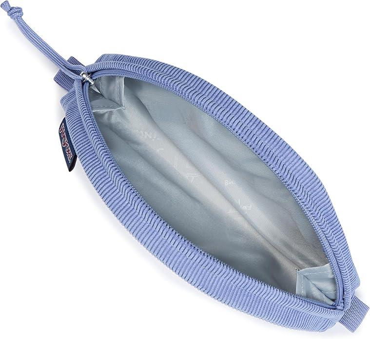 JanSport Luna Blue Compact Minimalist Semicircular Pouch