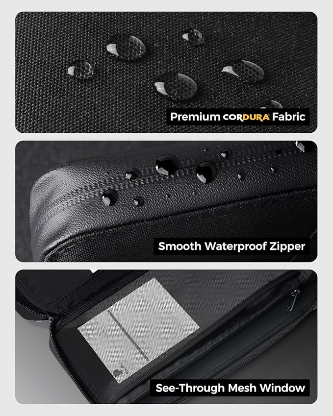 pack all Travel Passport Holder with RFID Blocker, Water-Resistant Passport Wallet with Wrist Strap, Multiple Family Airplane Document Organizer for Cards, Boarding Pass, ID, Cash, Tickets