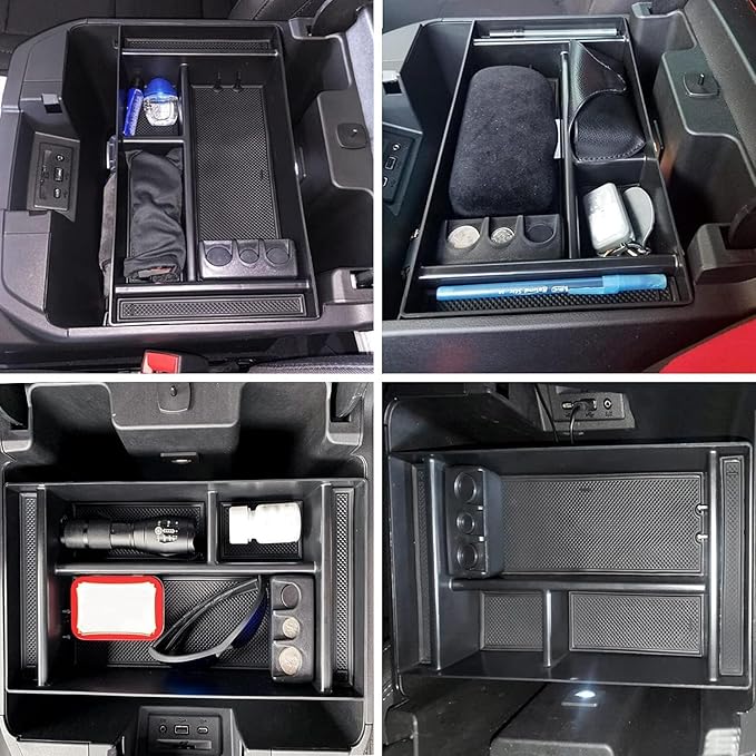 JOJOMARK Center Console Organizer Tray fits for 2019-2022 GMC Sierra/Chevy Silverado 1500 Accessories, 2020-2021 2022 2023 Silverado/Sierra 2500 HD/3500 HD