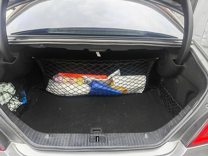 Goods Nets 41 x 30 Inch Cargo Net Luggage Net Storage Net with Hooks Small Mesh Cargo Net for Car Trunk Accessories Trunk Organization & Secure Cargo Storage
