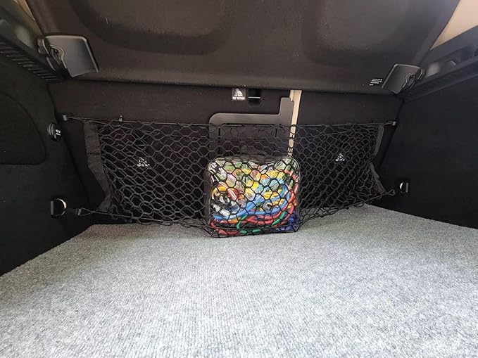 Rear Trunk Organizer Cargo Net for Mercedes-Benz GLA-Class 2014-2025 – Envelope Style Cargo Net for SUV – Premium Mesh Elastic Car Trunk Organizer – Compatible with GLA