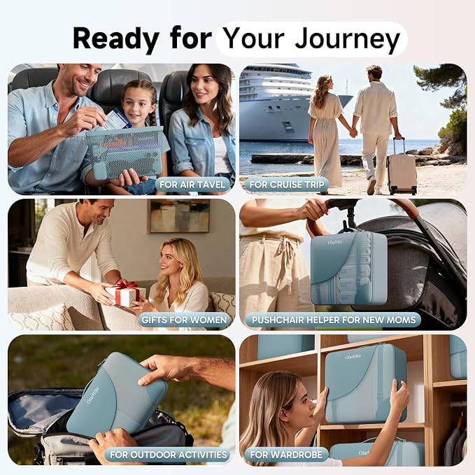 9 Set Packing Cubes for Travel, Gifts for Women Mom,Anti-Tearing Suitcase Organizer,OlarHike Vacation Essentials & Accessories for Cruise Ship