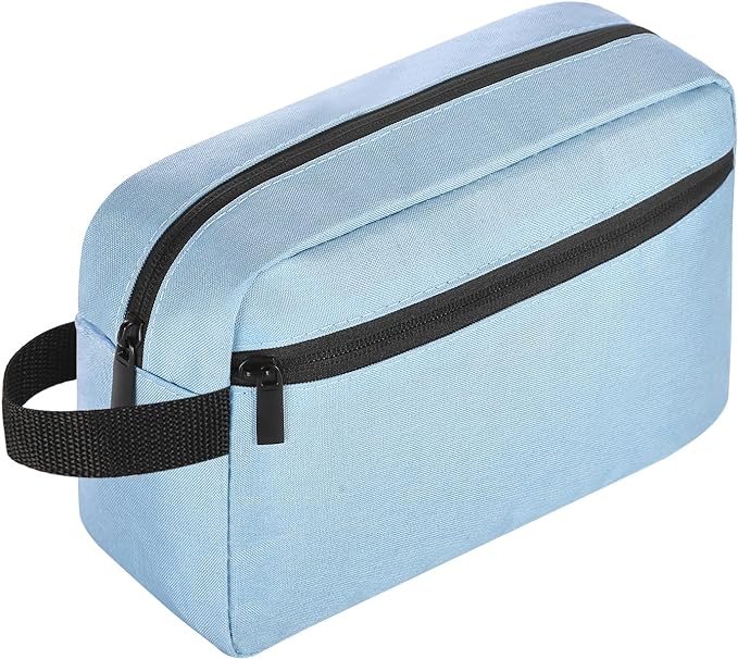 Icramsy Travel Toiletry bag Toiletry bag for women men Hanging Cosmetic bag Travel accessories for Women Men (Sky blue)