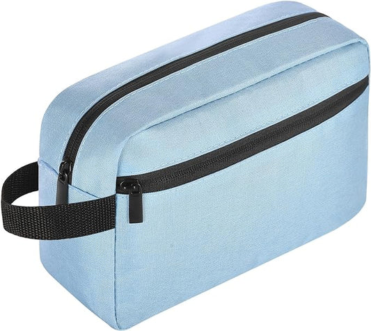 Icramsy Travel Toiletry bag Toiletry bag for women men Hanging Cosmetic bag Travel accessories for Women Men (Sky blue)