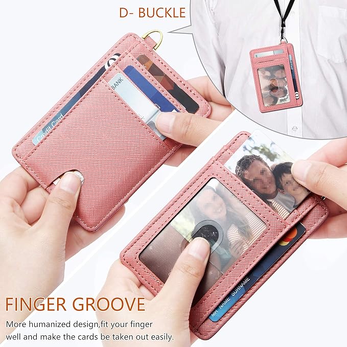 GEEAD Slim Minimalist Front Pocket RFID Blocking Card Holder Wallets for Men & Women