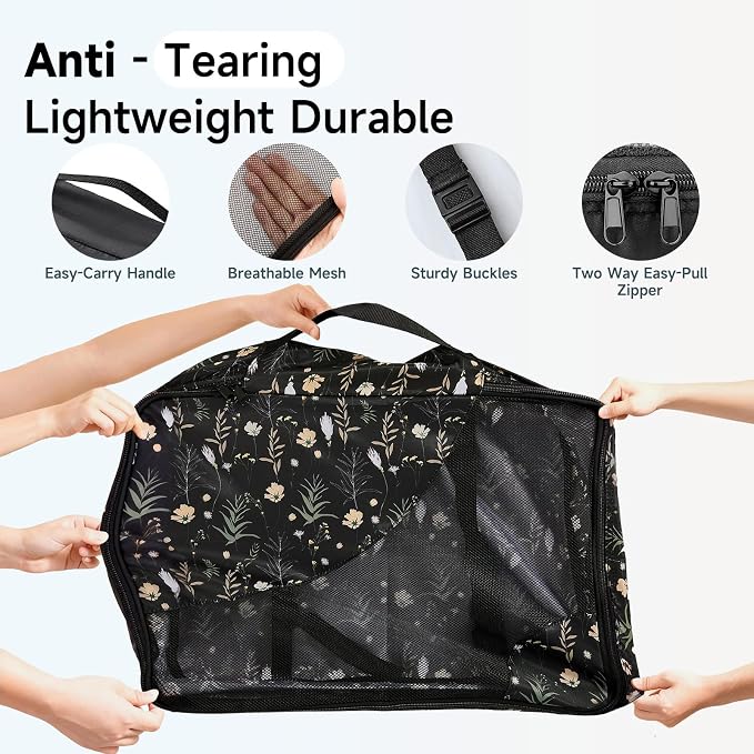 9 Set Packing Cubes for Travel, Gifts for Women Mom,Anti-Tearing Suitcase Organizer,OlarHike Vacation Essentials & Accessories for Cruise Ship