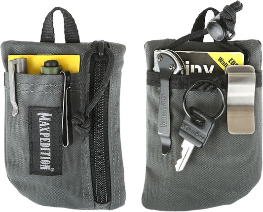 MAXPEDITION Platy Pocket Organizer, Durable EDC Tool Pouch for Men, Neck Wallet with Paracord Lanyard, Holds Flashlight, Multitool, Pen, Notebook