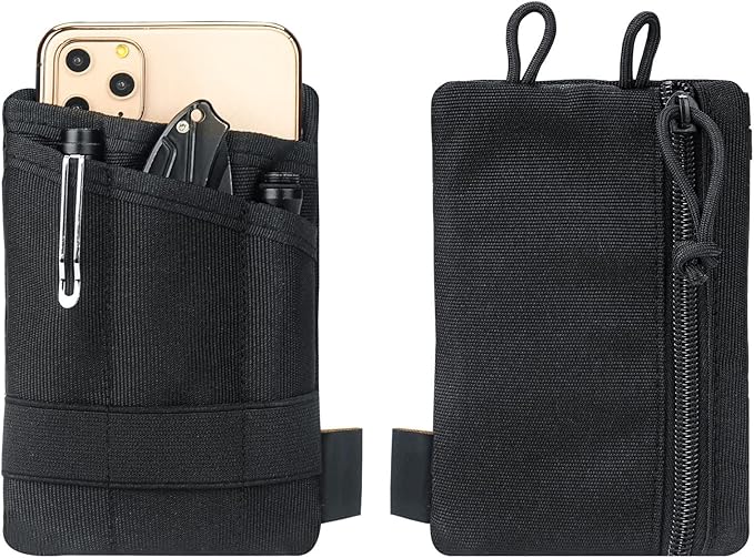 Topyond Pocket Organizer Tool for Men,Mini Wallet Key Pen Organizer,EDC Pocket Organizer, Knife Case, EDC Pouch, Flashlight Storage Pack