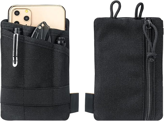 Topyond Pocket Organizer Tool for Men,Mini Wallet Key Pen Organizer,EDC Pocket Organizer, Knife Case, EDC Pouch, Flashlight Storage Pack